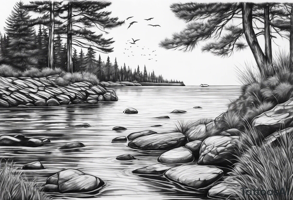 Skipping rocks tattoo idea