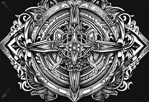 Ironworker tribal tattoo idea