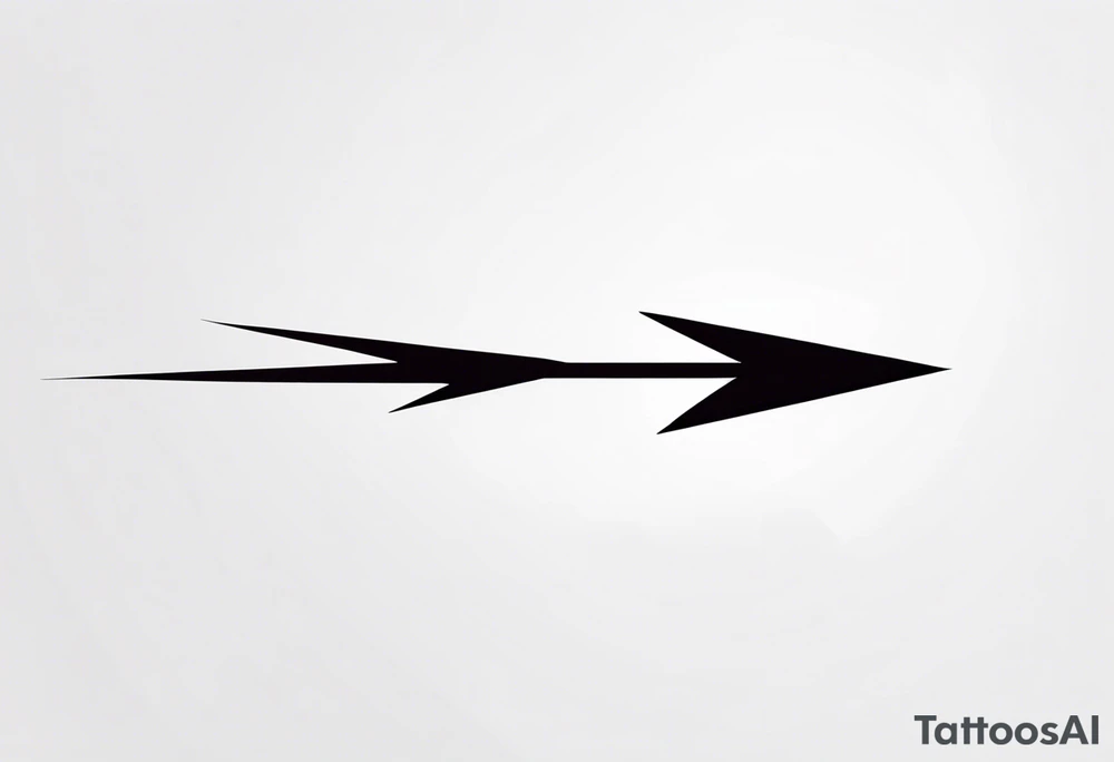 Bold Lightning Bolt tattoo idea