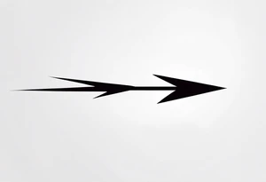 Bold Lightning Bolt tattoo idea