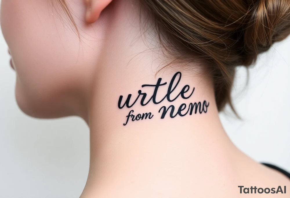 turtles from nemo tattoo idea