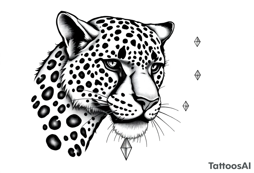 Cheetah print, diamond, mississippi, unique tattoo idea