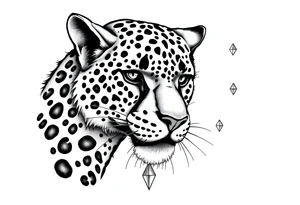 Cheetah print, diamond, mississippi, unique tattoo idea