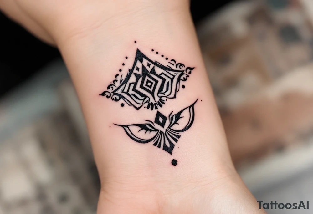 A comma with a dot above tattoo idea