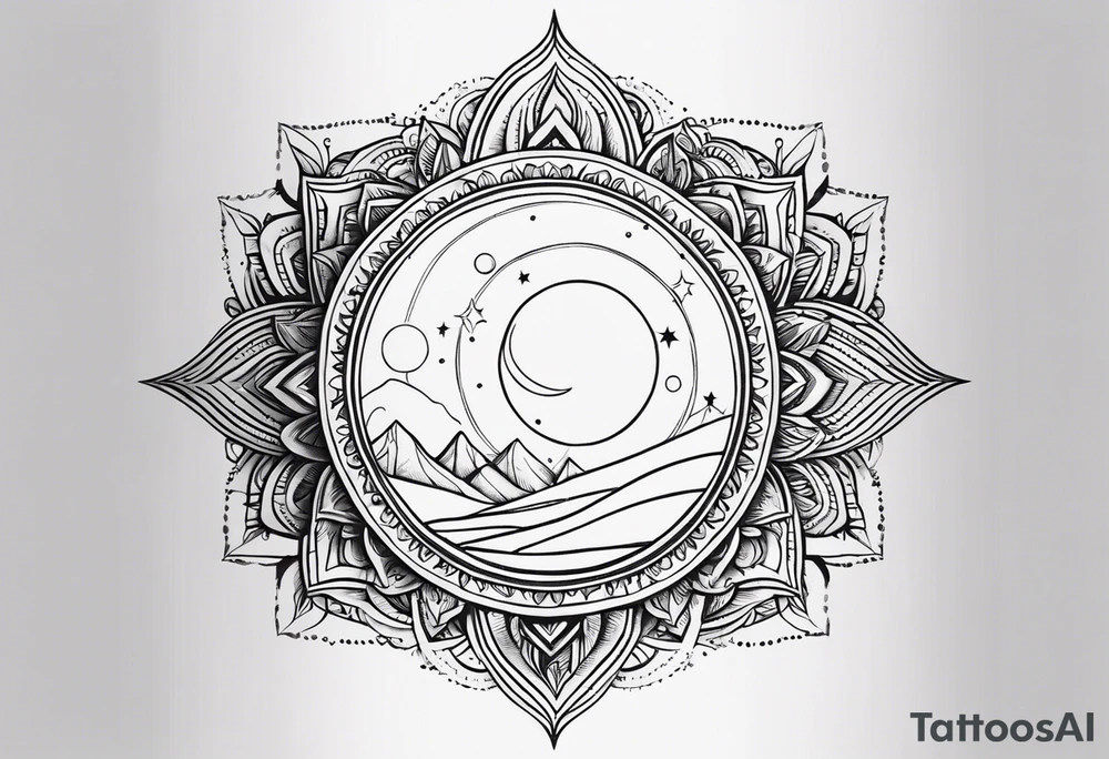 Quero uma tatuagem do sol e da lua juntos simples e delicados tattoo idea