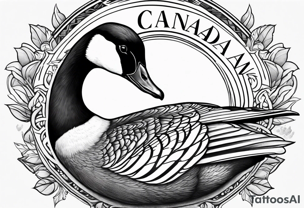 Canadian Goose for arm tatoo tattoo idea