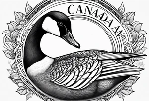 Canadian Goose for arm tatoo tattoo idea