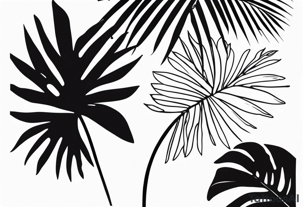 Just palm tattoo idea