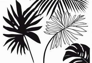 Just palm tattoo idea