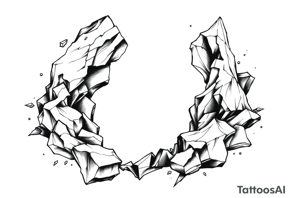 head breaking open into space tattoo idea