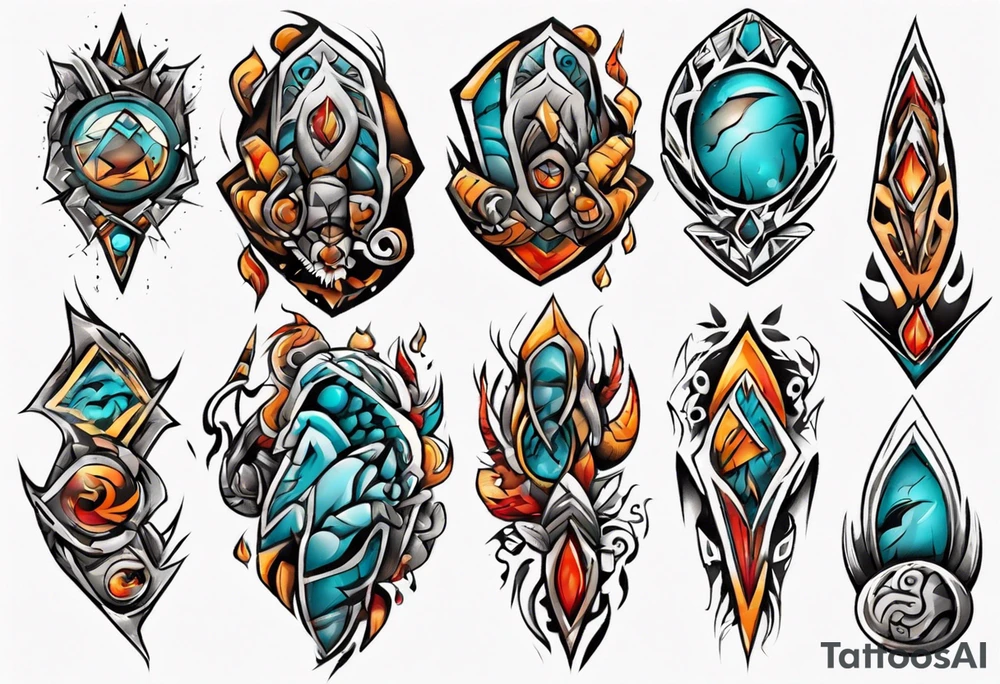 Rocks tattoo idea