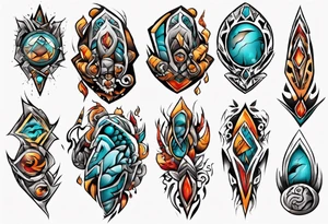 Rocks tattoo idea