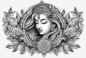 mindfulness chokra arm tattoo idea