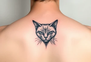black cat tattoo idea