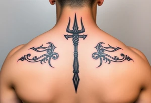 Lord Shiva trishul tattoo idea