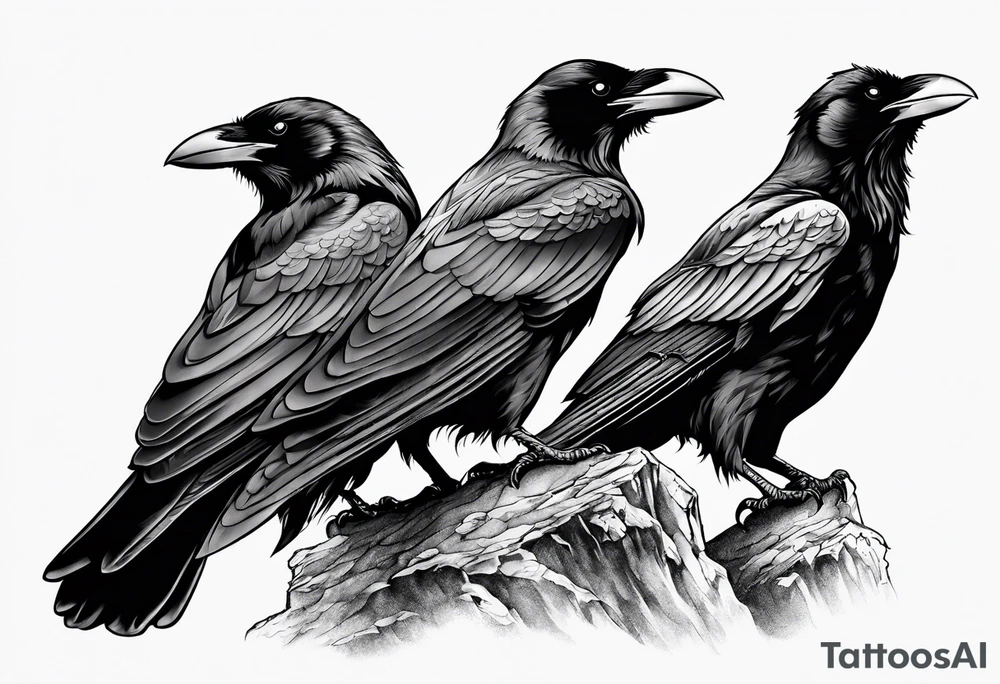three ravens tattoo idea