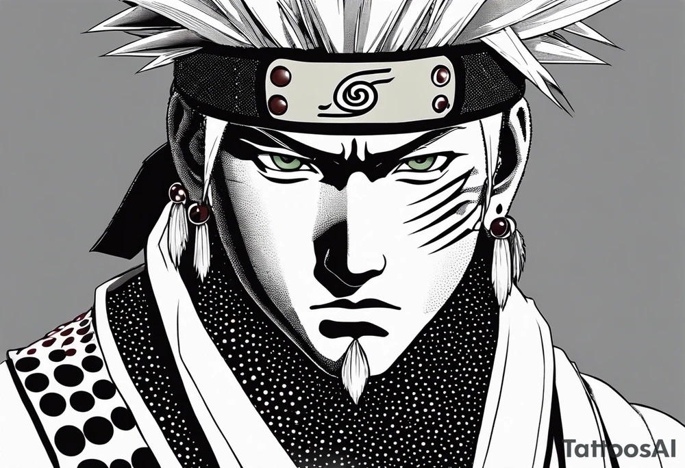 Jiraiya in Sage mode from the anime naruto tattoo idea