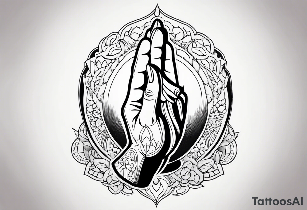 PRAYING HAND tattoo idea
