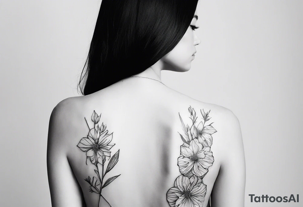 I want a fine line, feminine but very powerful tattoo. I want it to feel oriental and decorative. I want the image to portray a powerful story from the Bible. I want the tattoo to look peaceful and glowy. It has to tell a biblical story tattoo idea