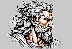 Zeus lightning tattoo idea