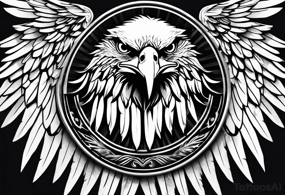 eagle wings tattoo idea