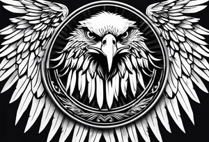eagle wings tattoo idea