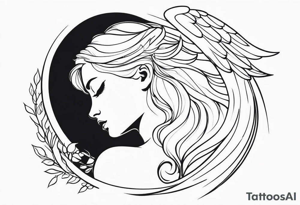An angel that will always be in my heart tattoo idea