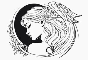 An angel that will always be in my heart tattoo idea