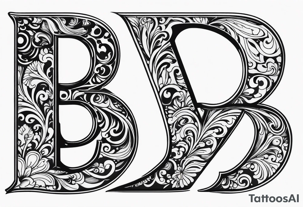 буква D tattoo idea