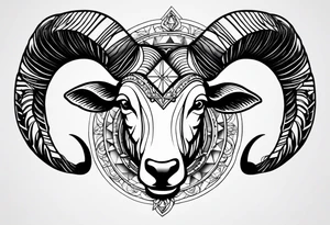 Aries constellation tattoo idea