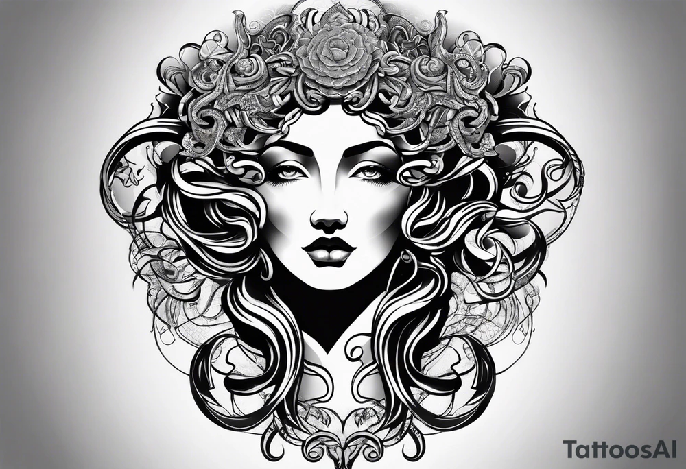Medusa tattoo on arm for mens tattoo idea