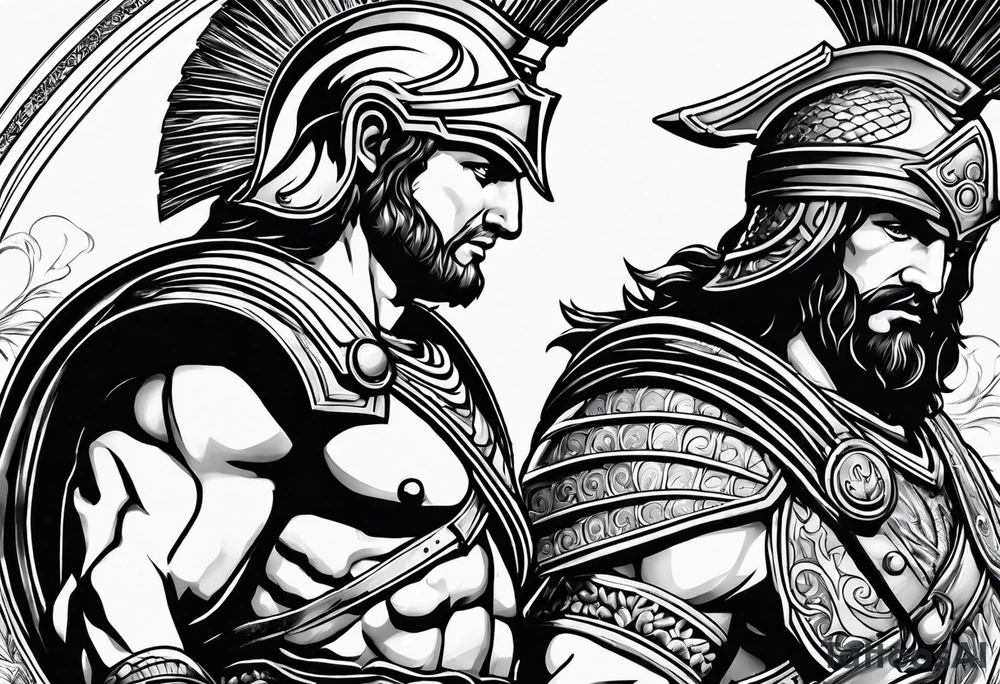 achilles and patroclus tattoo idea