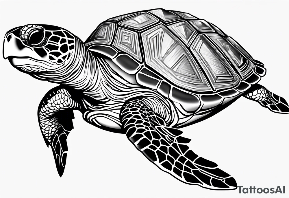 sea turtle tattoo idea