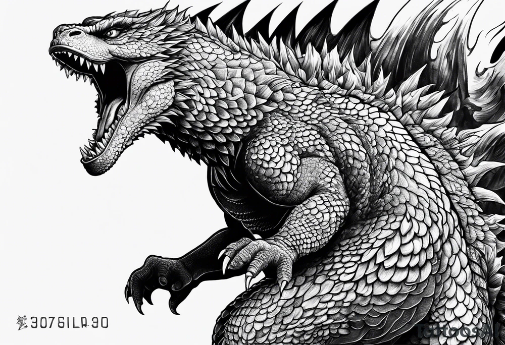 Godzilla tattoo idea