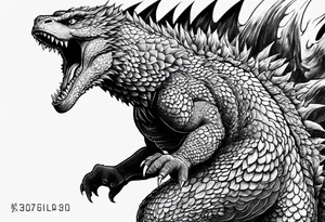 Godzilla tattoo idea