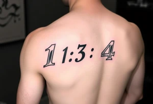 2 game fives with numbers 1,3,4 showing tattoo idea