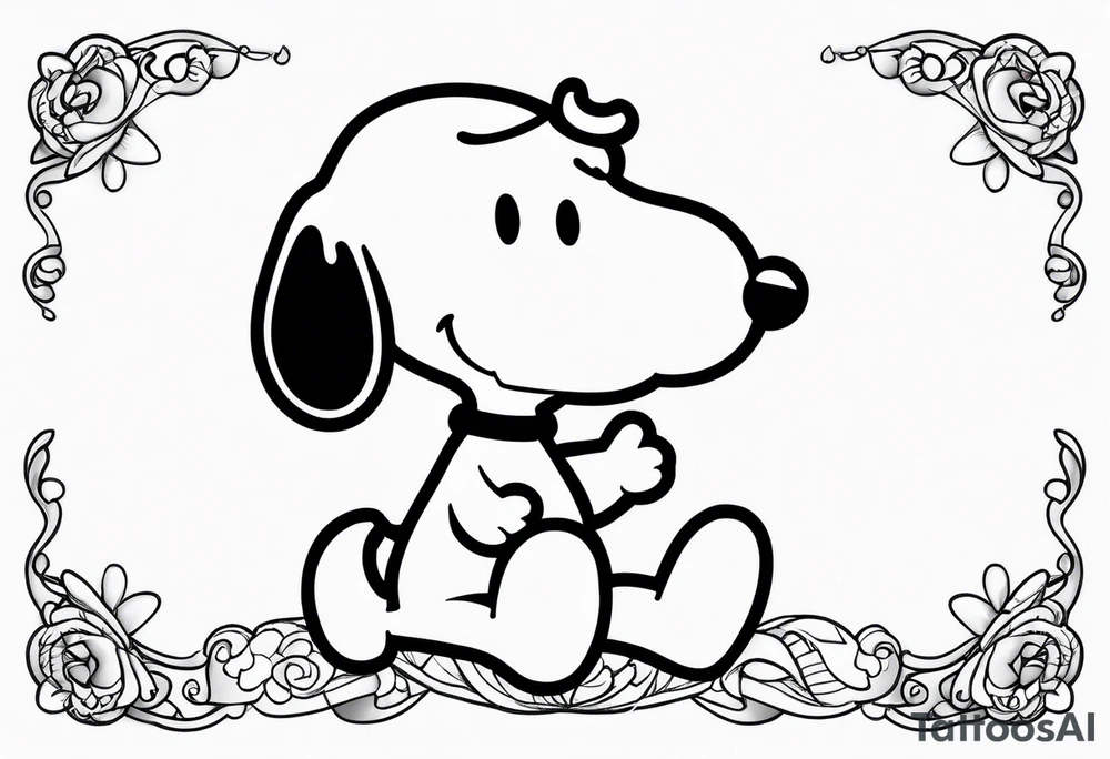 Snoopy tattoo idea