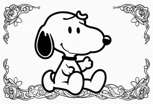 Snoopy tattoo idea