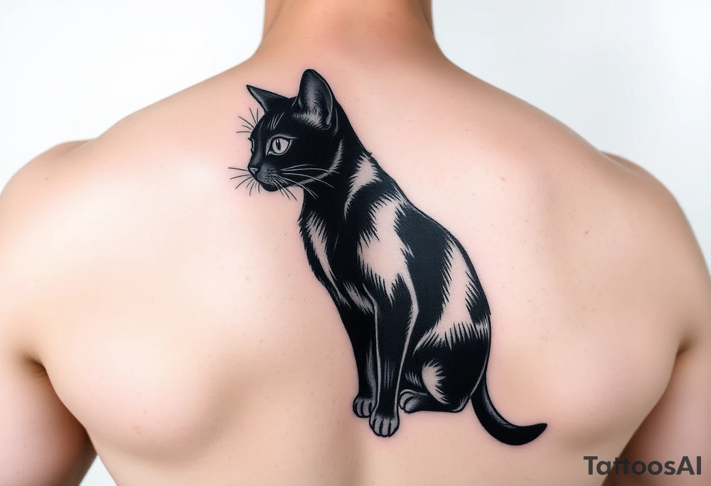 Black Cat tattoo idea