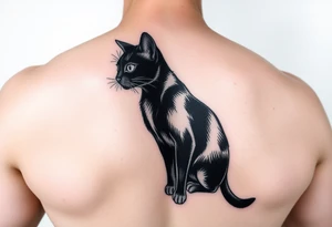 Black Cat tattoo idea
