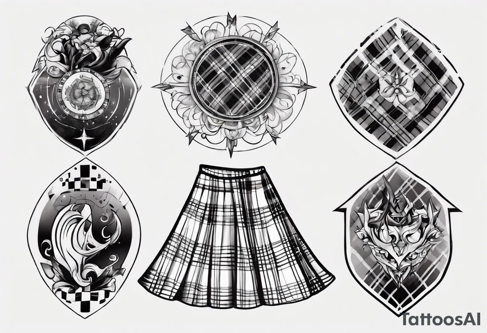 tartan skirt tattoo idea