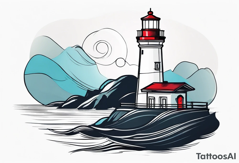 lighthouse tattoo idea