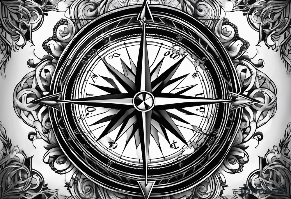 Compass + "Invictus" tattoo idea