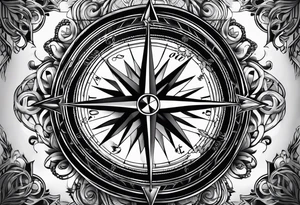 Compass + "Invictus" tattoo idea