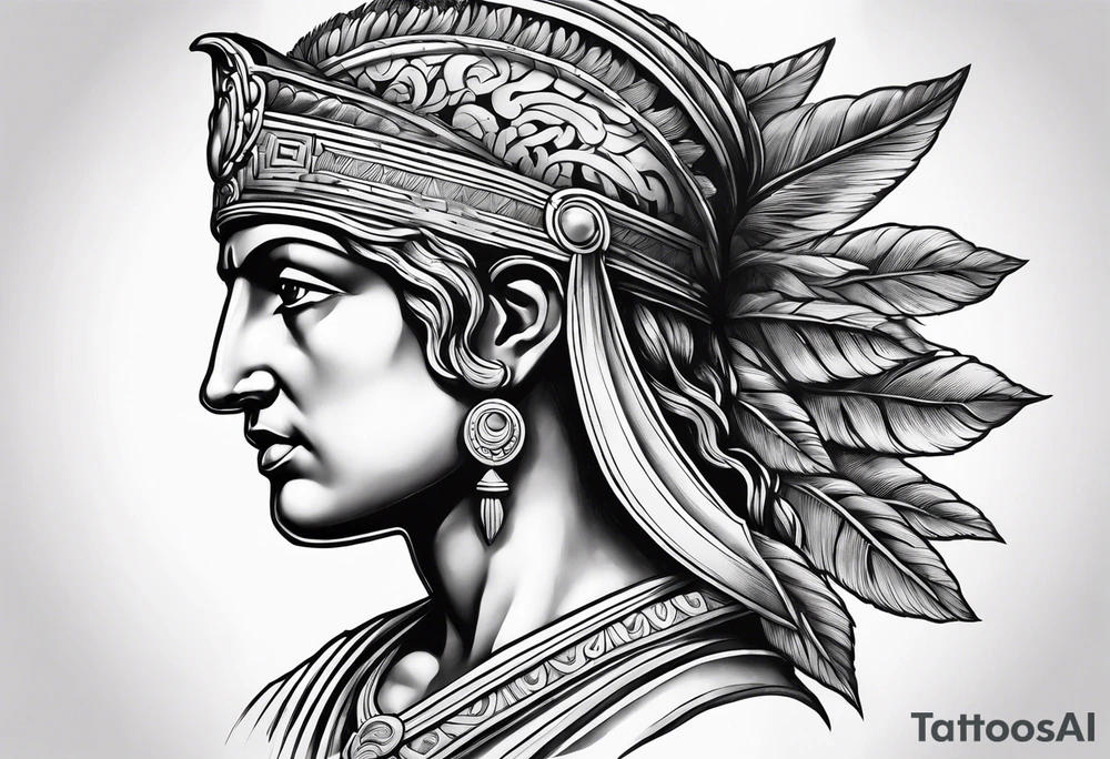 Ancient Greek athenian tattoo idea