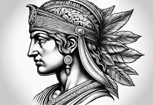 Ancient Greek athenian tattoo idea
