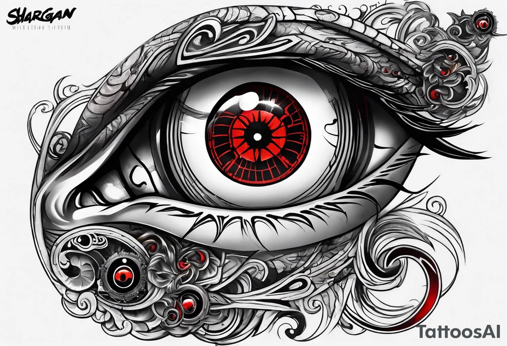 Sharingan eyes tattoo idea
