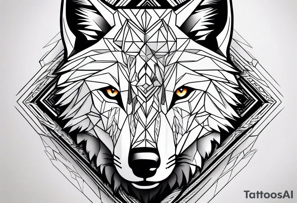 Wolf family of 5 tattoo idea