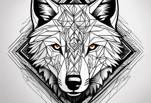 Wolf family of 5 tattoo idea