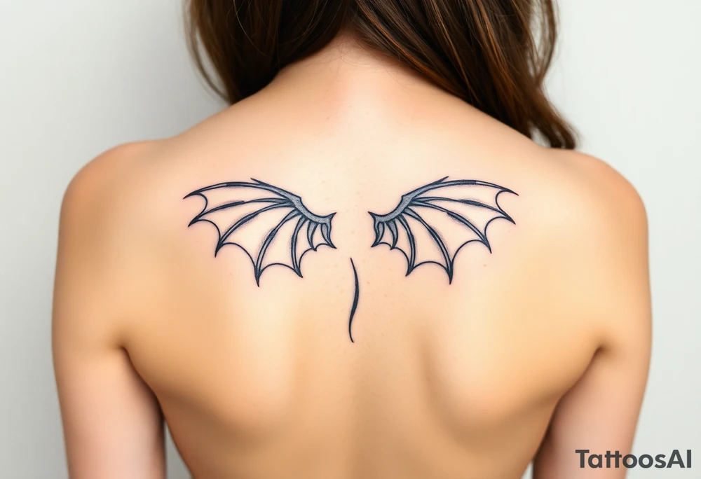 Dragon wings tattoo idea